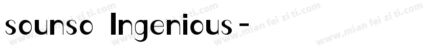 sounso Ingenious字体转换